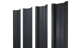 Штакетник П-образный В с прямым резом 0,5 Drap RAL 7024 мокрый асфальт купить в екатеринбурге