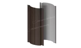 Штакетник металлический МЕТАЛЛ ПРОФИЛЬ Э-118-Т (VALORI-20-DarkBrown-0.5) купить в екатеринбурге