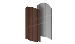 Штакетник металлический МЕТАЛЛ ПРОФИЛЬ Э-118-О (VALORI-20-Brown-0.5) купить в екатеринбурге