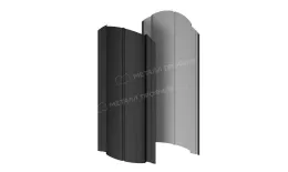 Штакетник металлический МЕТАЛЛ ПРОФИЛЬ Э-118-О (VALORI-20-DarkGrey-0.5) купить в екатеринбурге