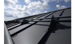 Кликфальц Pro Grand Line 0,5 Drap с пленкой на замках RAL 7024 мокрый асфальт купить в екатеринбурге