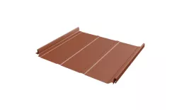 Кликфальц Pro Line Grand Line 0,5 Velur X с пленкой на замках RAL 8004 терракота купить в екатеринбурге