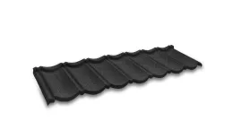 Черепица композитная 0.40мм 1340х420мм CM ROOF BOND BLACK (черный) купить в екатеринбурге