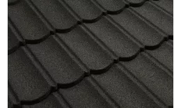 Черепица композитная 0.40мм 1340х420мм CM ROOF BOND BLACK (черный) купить в екатеринбурге