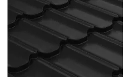 Металлочерепица GL Kvinta Plus 0,5 Rooftop Matte (Стальной Бархат) RAL 9005 черный купить в екатеринбурге