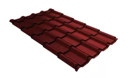 Металлочерепица GL Kamea 0,5 GreenCoat Pural Matt RAL 3009 оксидно-красный купить в екатеринбурге