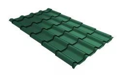 Металлочерепица GL Kamea 0,5 GreenCoat Pural Matt RAL 6020 хромовая зелень купить в екатеринбурге