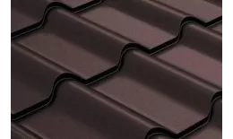 Металлочерепица GL Kamea 0,5 Rooftop Matte (Стальной Бархат) RR 32 темно-коричневый купить в екатеринбурге