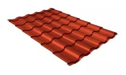 Металлочерепица Grand Line Kredo 0.5 Satin RAL 8004 терракота купить в екатеринбурге
