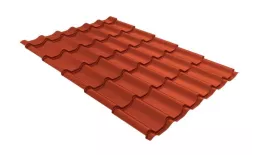 Металлочерепица GL Classic 0.5 Atlas RAL 8004 терракота купить в екатеринбурге