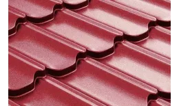 Металлочерепица GL Kvinta Plus 0,5 Quarzit Lite RAL 3005 красное вино купить в екатеринбурге