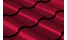 Металлочерепица GL Кредо (Kredo) 0.5 Velur RAL 3005 красное вино купить в екатеринбурге