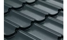Металлочерепица GL Kvinta Plus 3D 0,5 GreenCoat Pural Matt RR 23 темно-серый купить в екатеринбурге