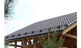 Металлочерепица Grand Line Kvinta Plus 3D 0,45 Полиэстер RAL 3009 оксидно-красный купить в екатеринбурге