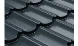 Металлочерепица GL Kvinta Plus 3D 0,5 Satin Matt RAL 7024 мокрый асфальт купить в екатеринбурге