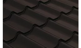 Металлочерепица Grand Line Classic 0.5 Satin RR 32 темно-коричневый купить в екатеринбурге