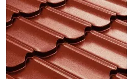 Металлочерепица Grand Line Kvinta Plus 0,5 PurLite Matt RAL 8004 терракота купить в екатеринбурге