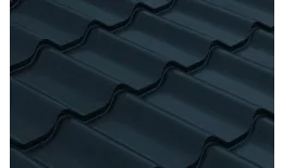 Металлочерепица Grand Line Classic PurLite Matt 0.5 RAL 7024 мокрый асфальт купить в екатеринбурге