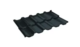 Металлочерепица GL Kvinta Uno 0,5 GreenCoat Pural Matt RAL 7016 антрацитово-серый купить в екатеринбурге