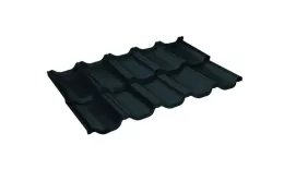 Металлочерепица GL Kvinta Uno 0,5 Rooftop Matte (Стальной Бархат) RAL 7024 мокрый асфальт купить в екатеринбурге