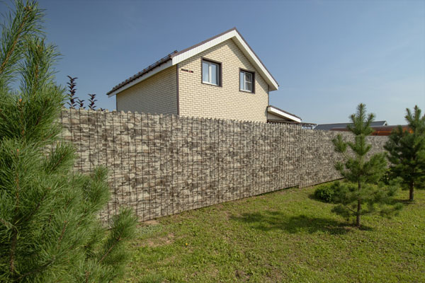 профлист для забора оттенок под камень