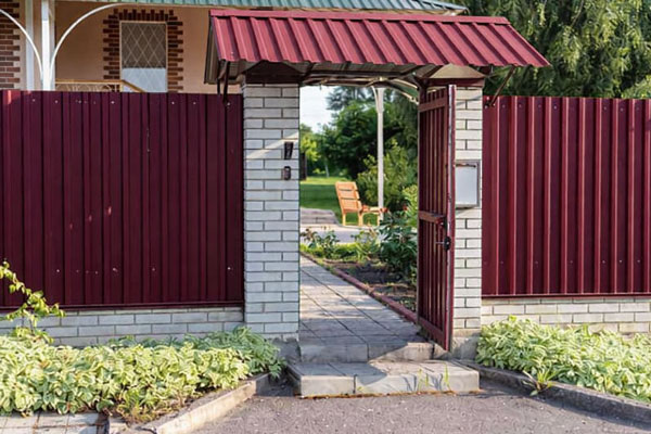 калитка для забора из профнастила