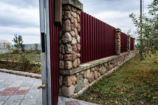 калитка для забора из профнастила