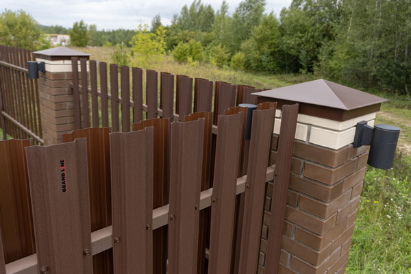  штакетник со столбами