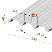 Профнастил Профлист, металопрофиль для стен, заборов и крыш